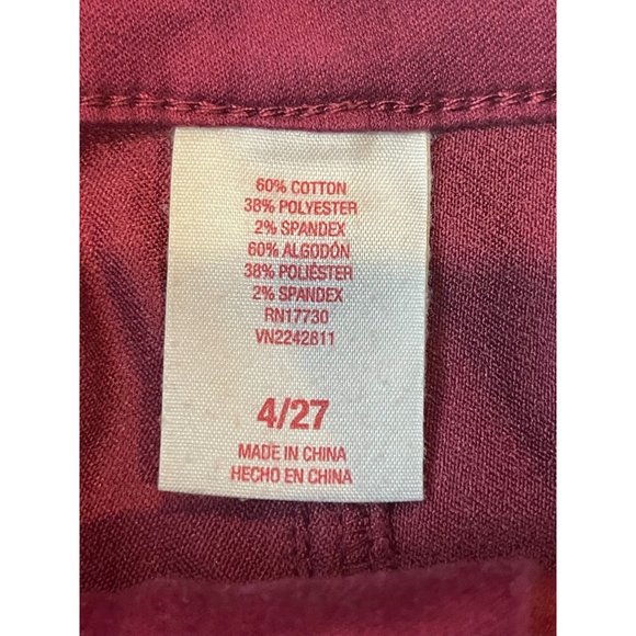 Mossimo Women's High Waist Shorts Button Fly High Rise F16958625 Red Size 4/27 - Picture 9 of 10